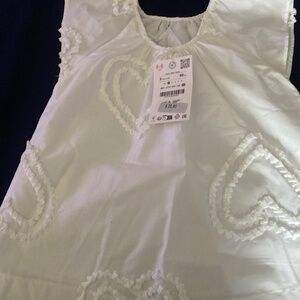 Zara cotton poplin top